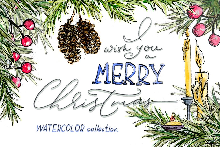 [Creativemarket] Christmas watercolor_0.jpg